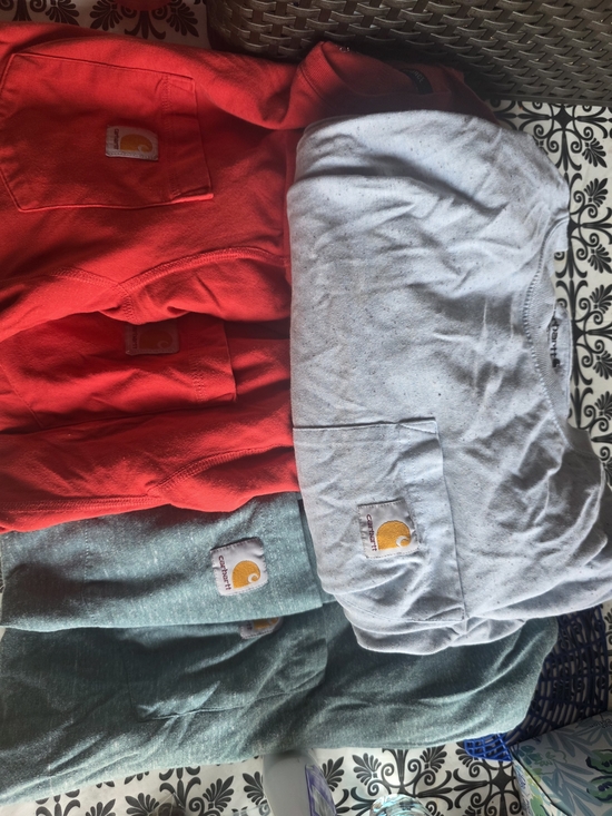 Carhartt Other - Carhartt Short Sleeve Pocket Tees - Red, Light Gray, Green